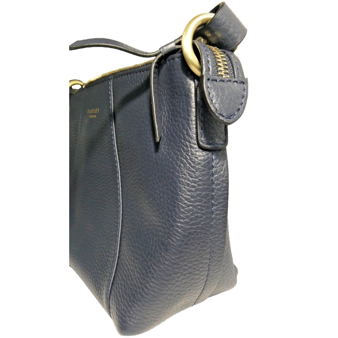 Radley Wood Street Women's Medium Cross Body Leather Bag Ink Blue (New with tags)