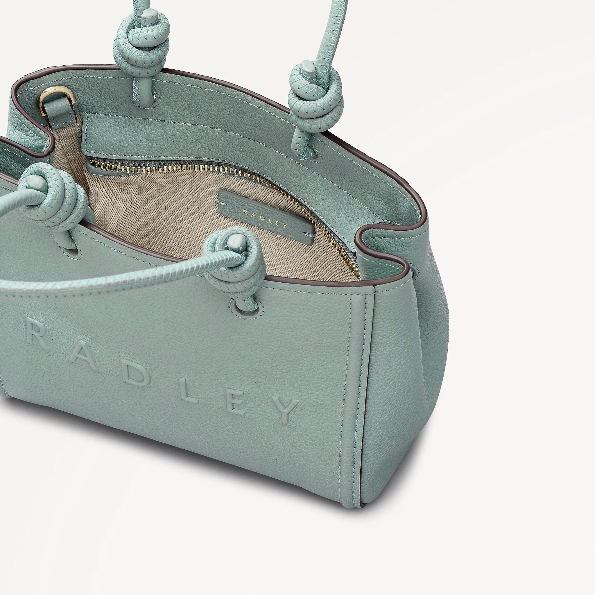 Radley Ridgeway Gardens - Mini Ziptop Grab Bag - Green Water (New with tags)
