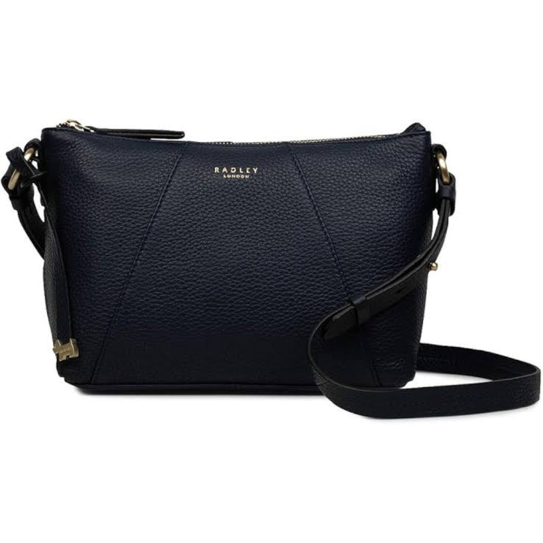 Radley Wood Street Women's Medium Cross Body Leather Bag Ink Blue (New with tags)