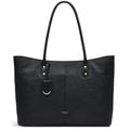 Radley Southwark Lane - Large Ziptop Tote Bag - Black Grain Leather (NWT)