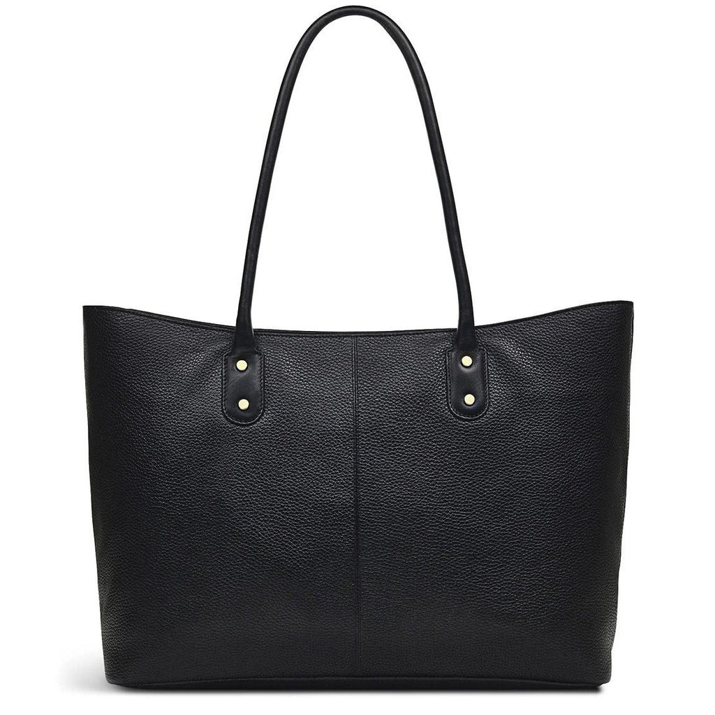Radley Southwark Lane - Large Ziptop Tote Bag - Black Grain Leather (NWT)