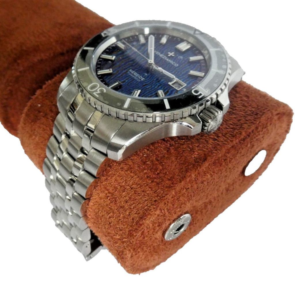 Smith & Rowe 3 Watch Roll Black & Tan Leather (New without tags)