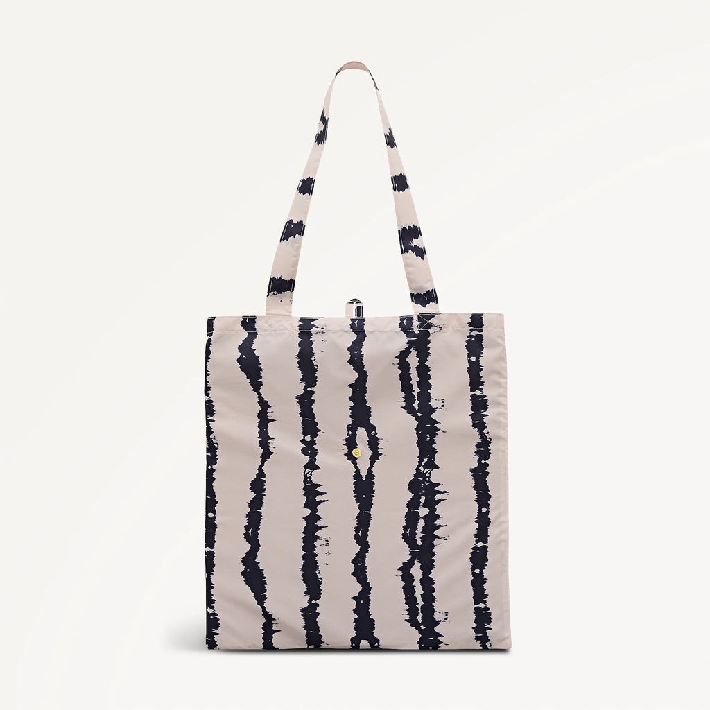 Radley - Tie Dye Stripe Foldaway Reusable Shopping Bag - Salt (NWT)