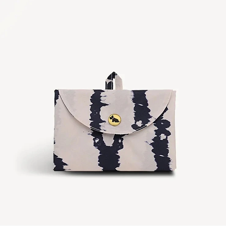 Radley - Tie Dye Stripe Foldaway Reusable Shopping Bag - Salt (NWT)