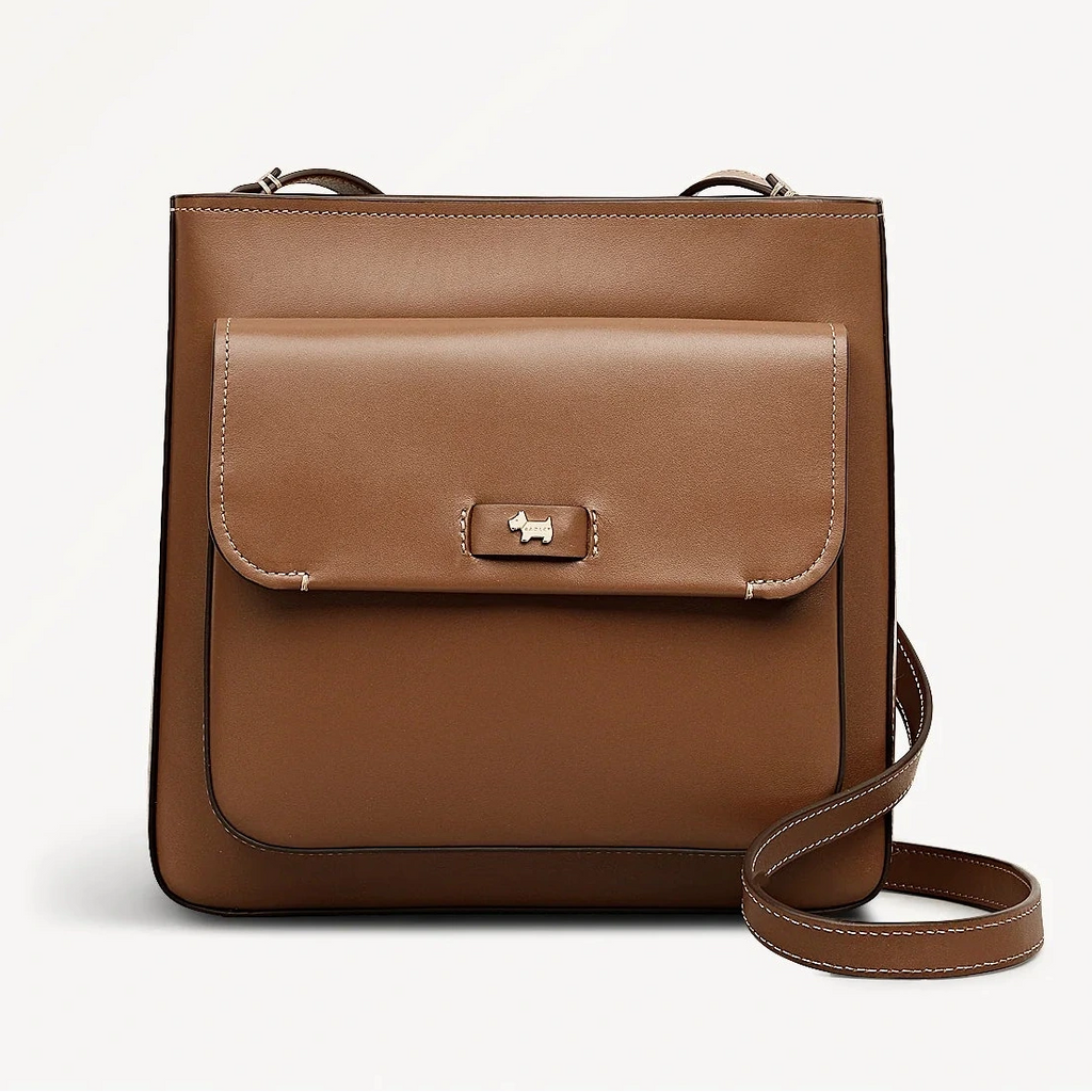Radley Talbot Way - Small Ziptop Cross Body Bag - Cognac Brown (New With Tags)