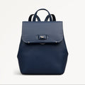 Radley Talbot Way - Mini Flapover Leather Backpack - Naval Blue (NWT)