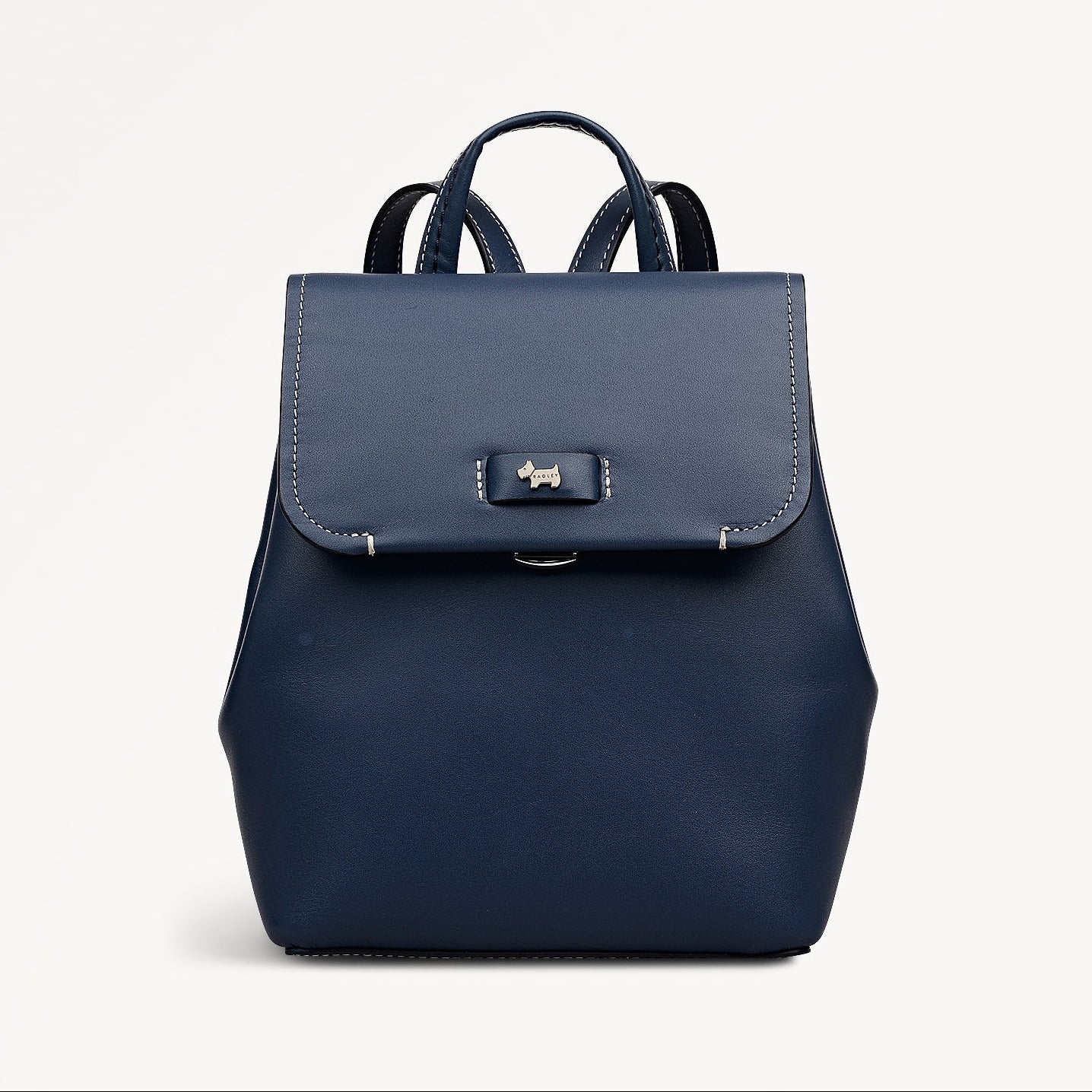 Radley Talbot Way - Mini Flapover Leather Backpack - Naval Blue (NWT)