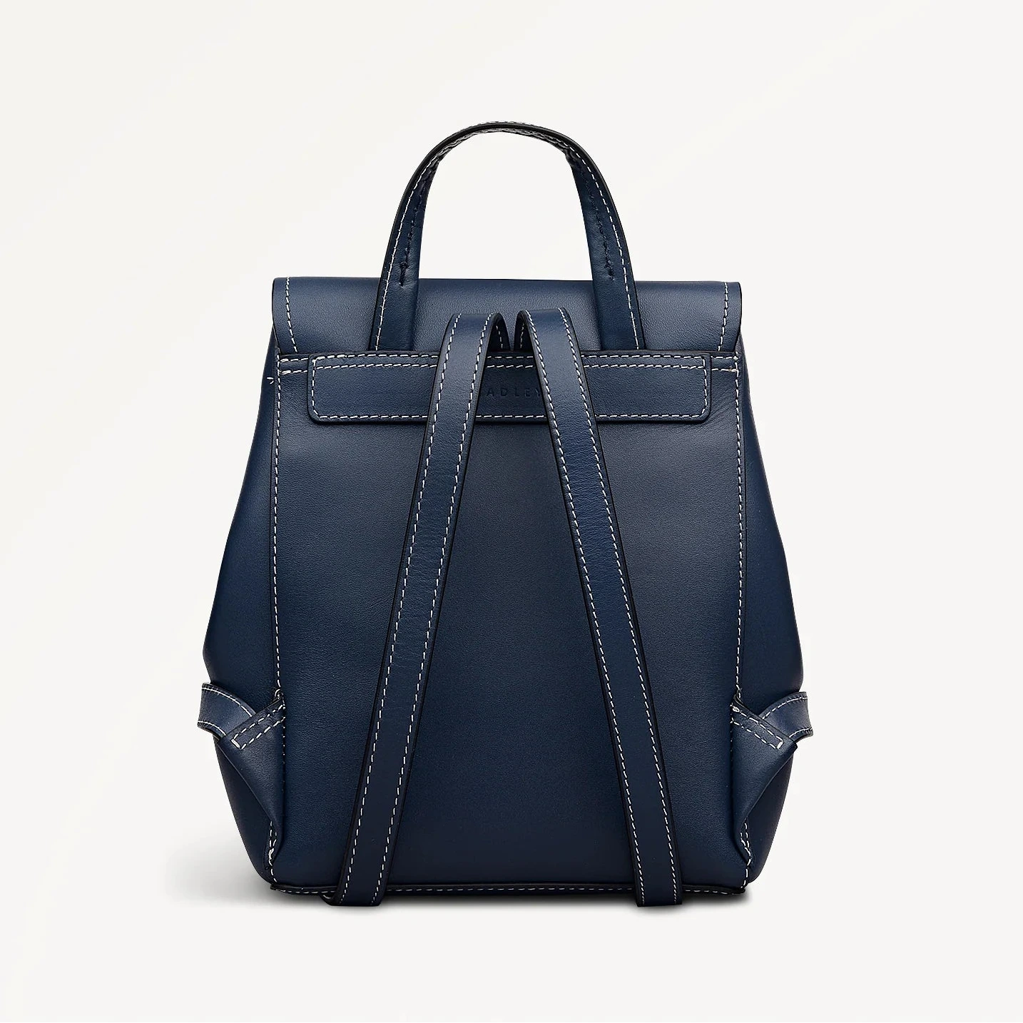 Radley Talbot Way - Mini Flapover Leather Backpack - Naval Blue (NWT)