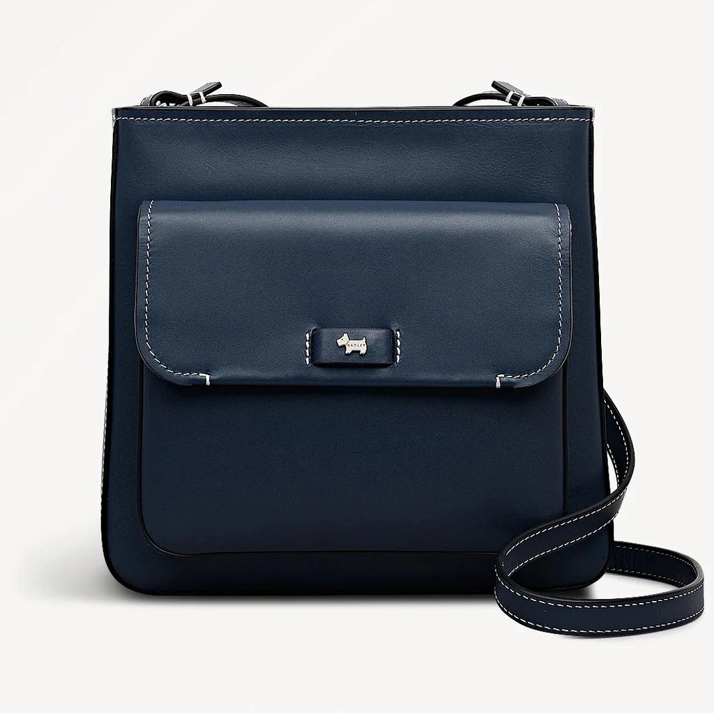 Radley Talbot Way - Small Ziptop Cross Body - Naval Blue (New With Tags)