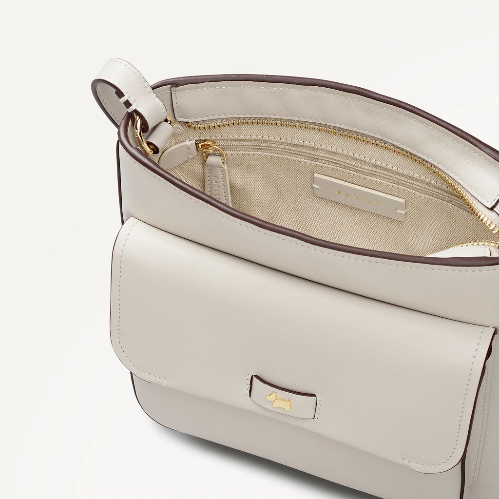 Radley Talbot Way - Small Ziptop Cross Body - Shell Off White (New With Tags)