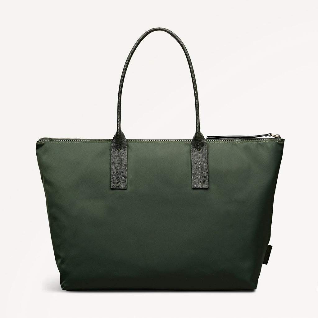 Radley The Townley - Large Ziptop Fabric Tote Bag - Fern Green (NWT)