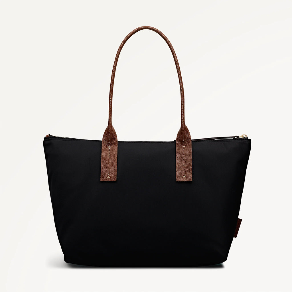 Radley The Townley - Medium Ziptop Fabric Grab Bag - Black (NWT)