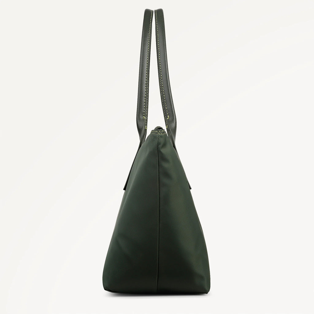 Radley The Townley - Medium Ziptop Fabric Grab Bag - Fern Green (NWT)