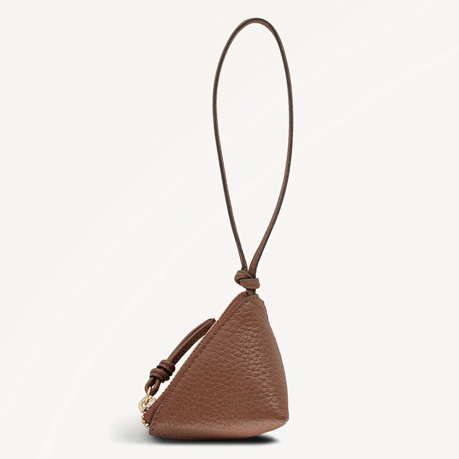 Radley Triangle Street - Small Bag Charm - Cognac Brown (NWT)
