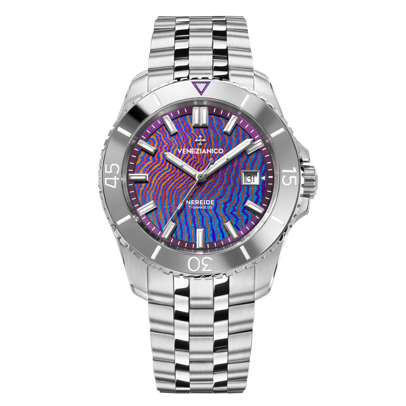 Venezianico Nereide Ti-Damascus Full Set Limited Edition Automatic Watch