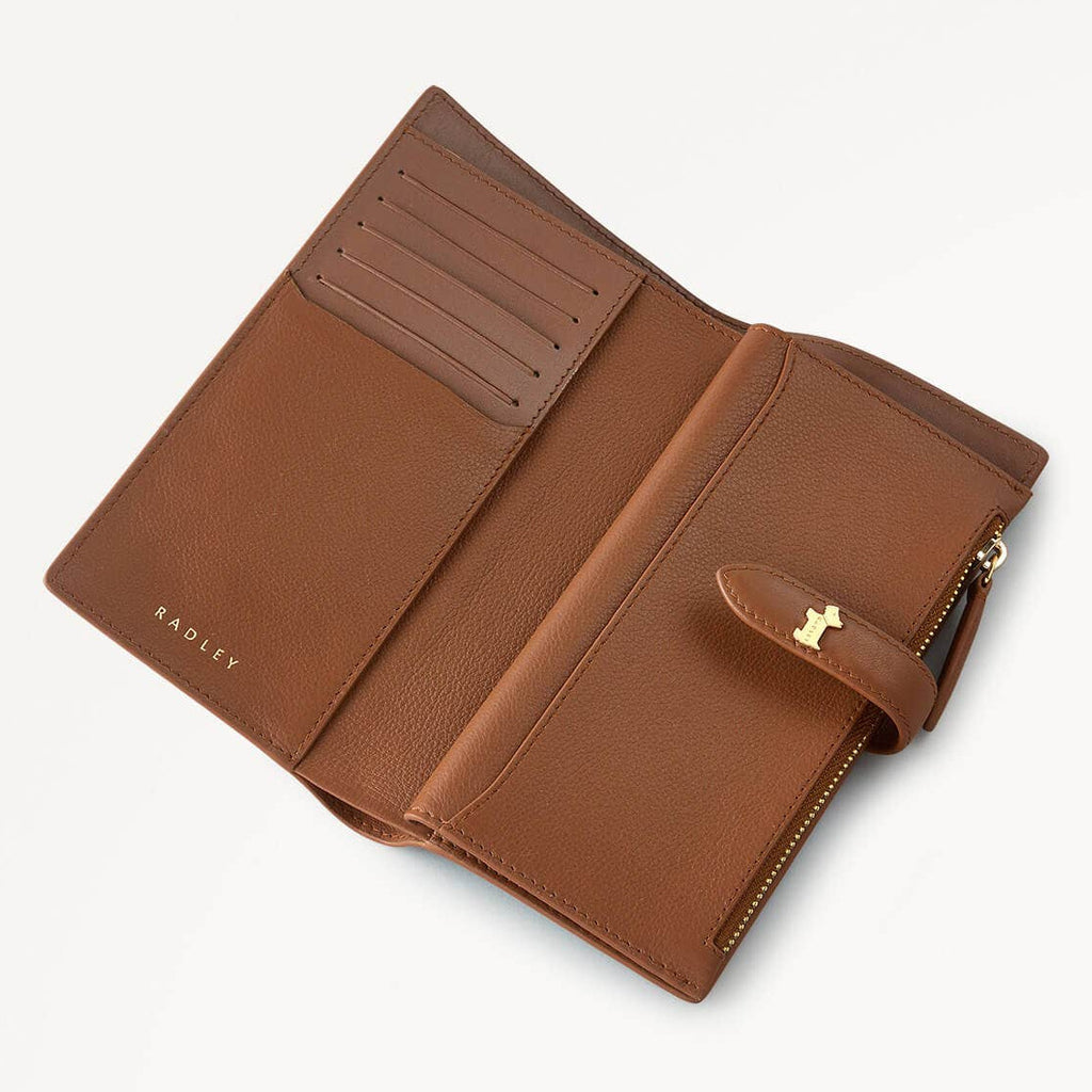 Radley Willis Street - Large Bifold Purse - Saddle Brown (NWT)
