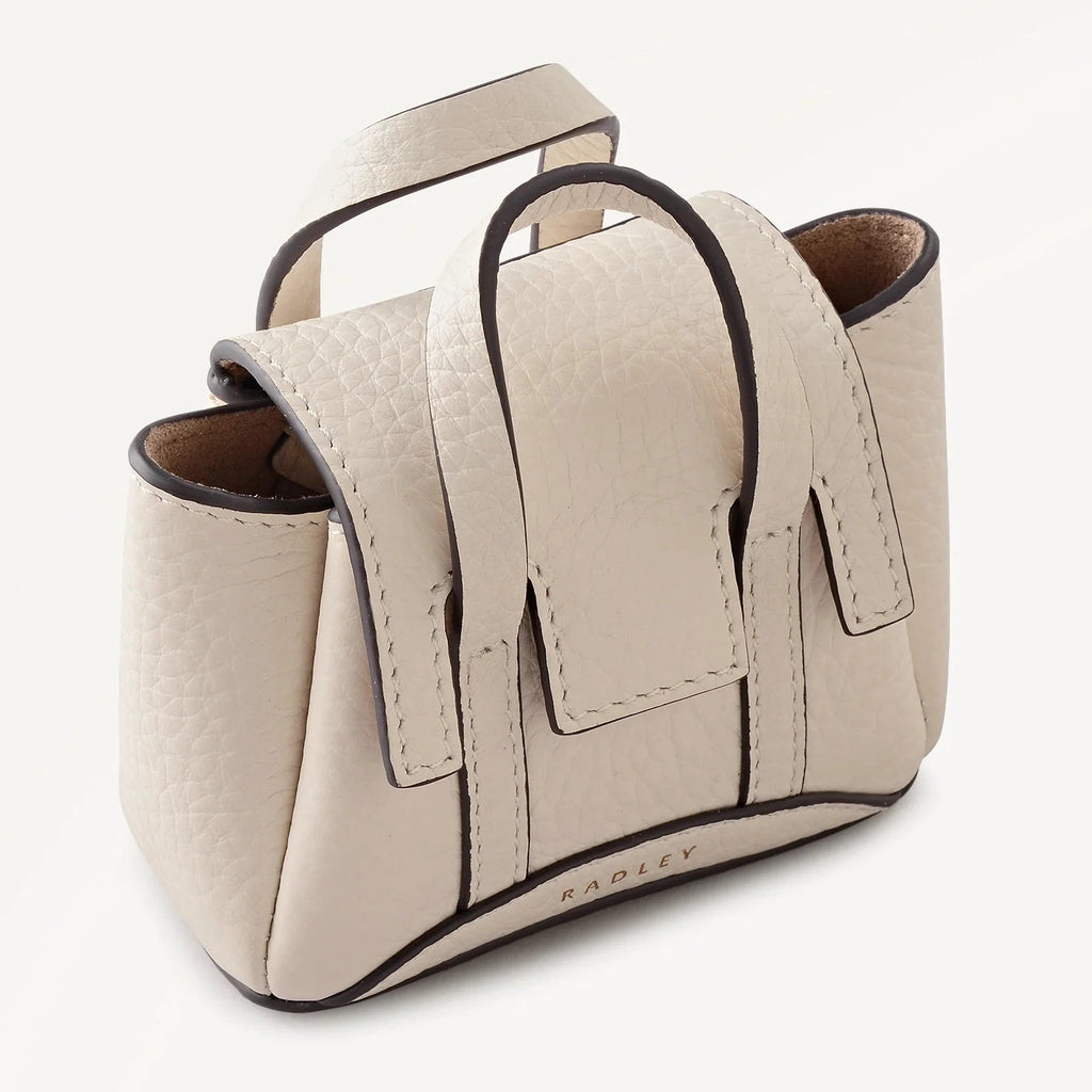 Radley The Chancery - Bag Charm - Salt White Grain Leather (NWT)