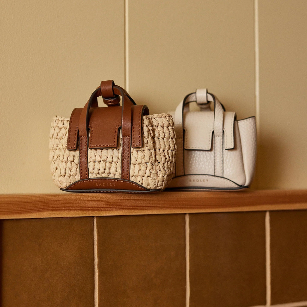 Radley The Chancery - Bag Charm - Salt White Grain Leather (NWT)